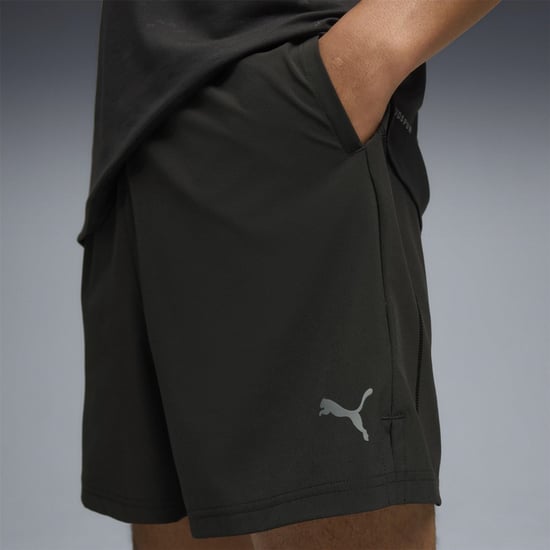 Men's Puma Tech Training 5in Stretch Woven Shorts in Black - Image 5
