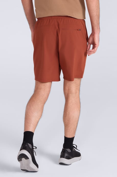 'Hurdle' Men's Running Shorts Quick Wicking Active Bottoms Rust - Image 3