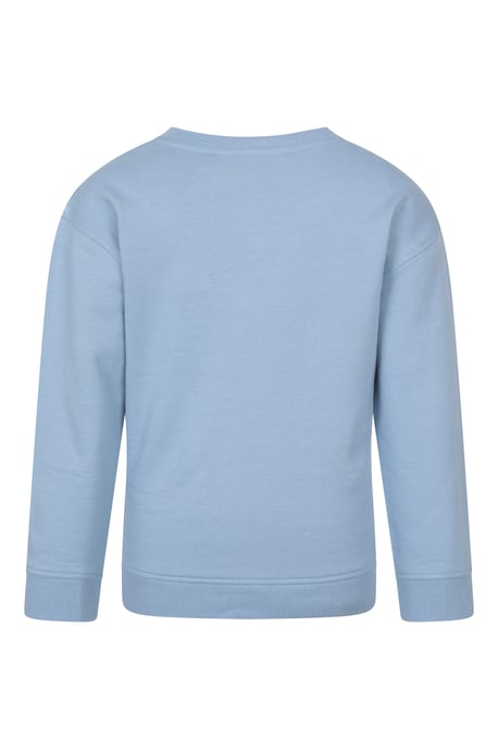 Kids Crew Neck Sweatshirt Casual Comfortable Lightweight Children's Pullover Top Blue - Image 3