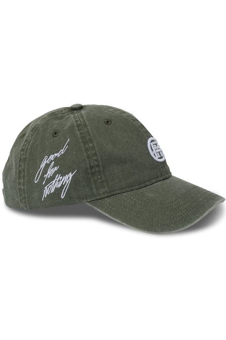 Green Monogram Washed Cotton Cap - Image 1