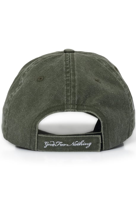Green Monogram Washed Cotton Cap - Image 2