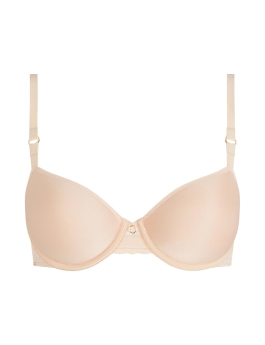 Chantelle Monogram Half Cup T Shirt Bra - Golden Beige - Image 1
