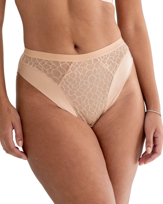 99503 Pour Moi Geo Sculpt High Leg Brief - - Image 1