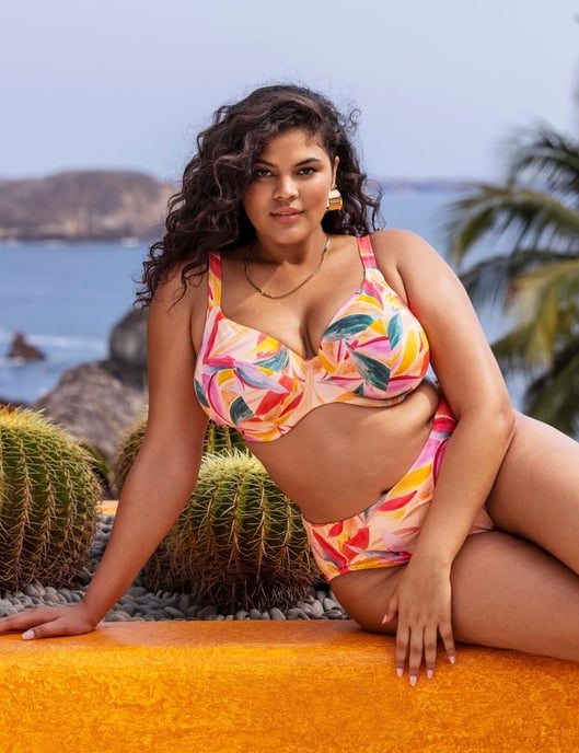 802502 Elomi Sancho Beach Plunge Bikini Top - - Image 6