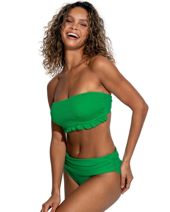 Pour Moi Free Spirit Strapless Bikini Top - Green - Image 5