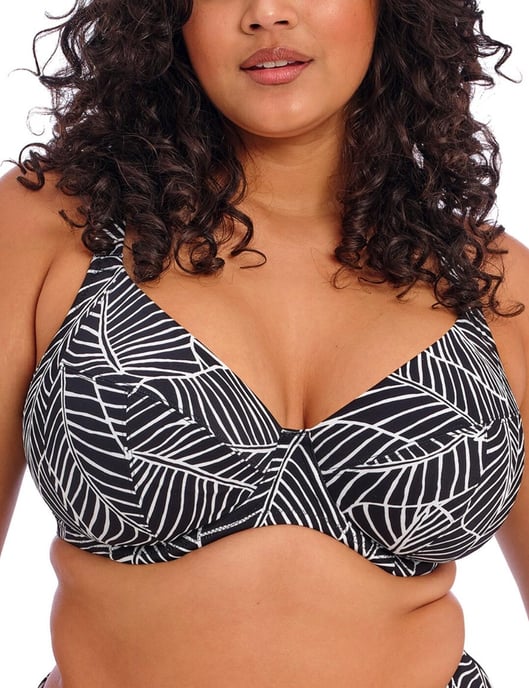 Elomi Kata Beach Underwired Plunge Bikini Top - Black - Image 4