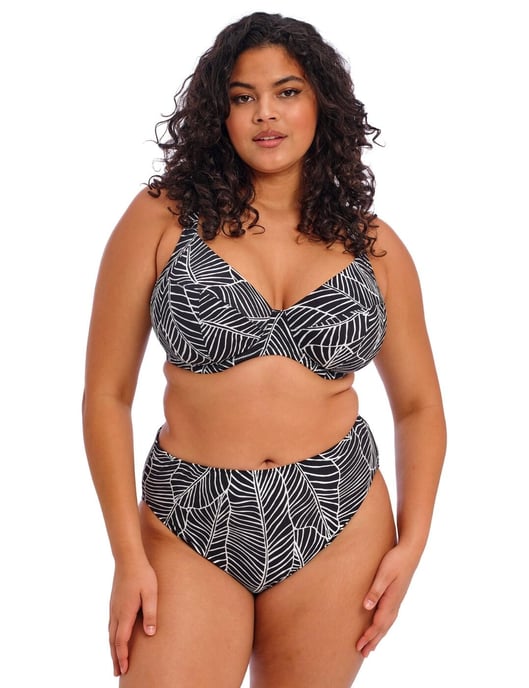 Elomi Kata Beach Underwired Plunge Bikini Top - Black - Image 5