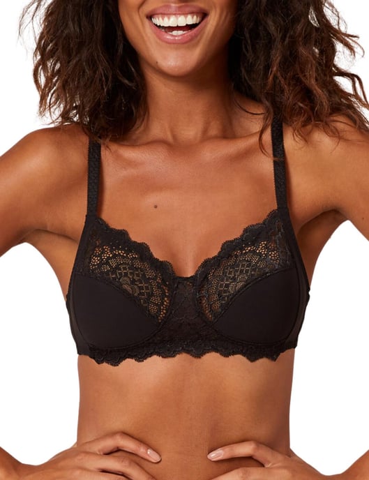 Simone Perele Caresse Soft Cup Bra - Black - Image 4