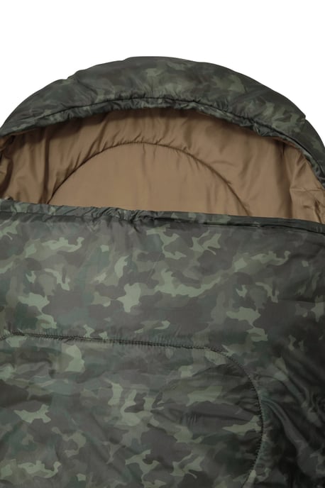 'Apex 250' Square Sleeping Bag Insulated Summer Camping Sack Bed Forest Green - Image 6