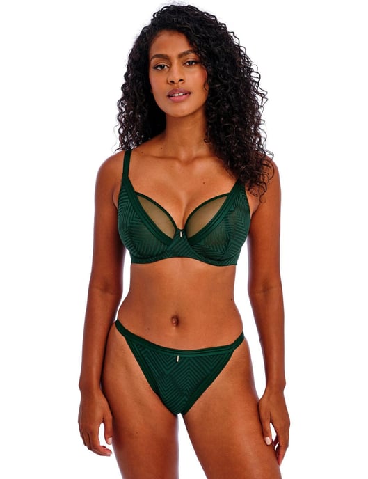 Freya Tailored High Apex Plunge Bra - Deep Emerald - Image 5