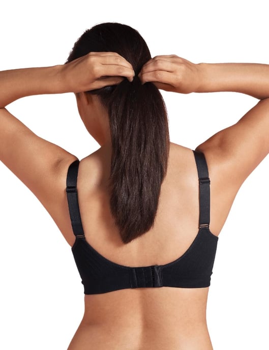 Carriwell Padded Maternity & Nursing Bra - Black - Image 2