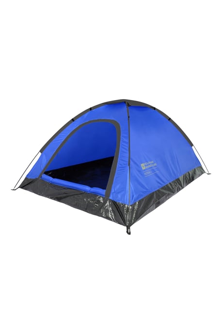 'Festival Fun' Unisex 2 Man Tent Sewn in Groundsheet Water Resistant Camping Accessory Blue - Image 3