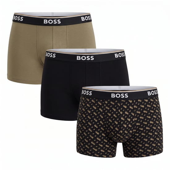 Verpakking van 3 Heren Elastische Katoenen Boxershorts 50554443 - Image 1