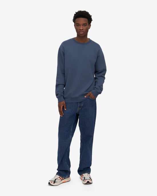Long Sleeve Classic Sweatshirt in Grey - Image 4