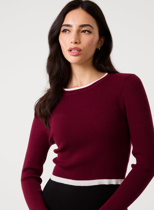 Contrast Knitted Jumper - Image 3