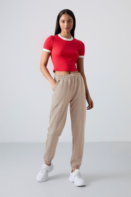 Dames Hoge Taille Ontspannen Fleece Joggingbroeken - Image 2