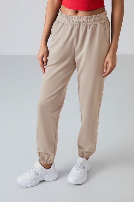 Dames Hoge Taille Ontspannen Fleece Joggingbroeken - Image 3