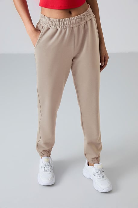 Dames Hoge Taille Ontspannen Fleece Joggingbroeken - Image 4