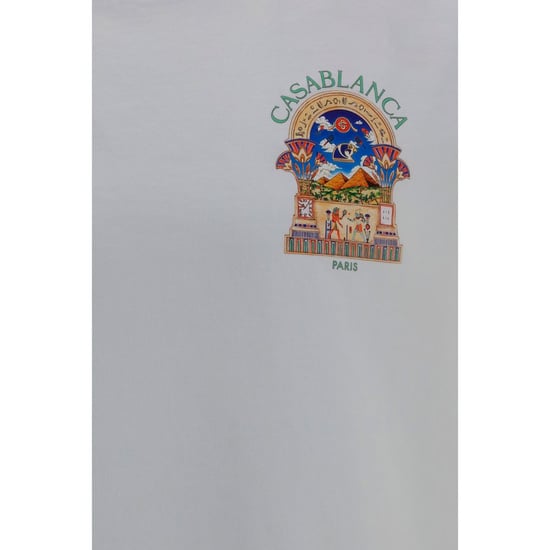 Casablanca White Cotton T-Shirt - Image 2