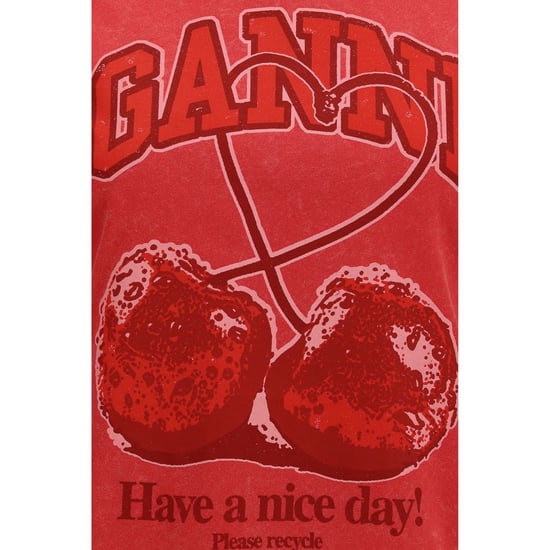 Ganni Multicolor Cotton T-Shirt - Image 3