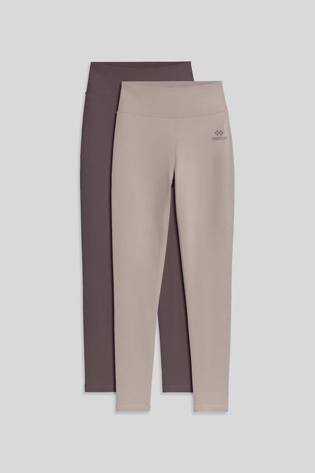 High-Waist Cotton-Lycra Jersey Leggings - Image 1