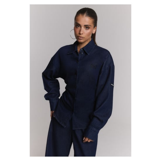 Alix The Label Ladies woven fitted waist denim blouse blouses 2608998904 - Image 2