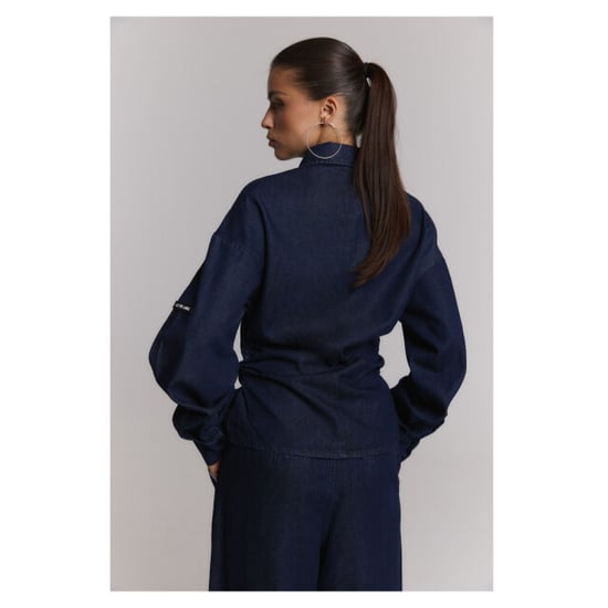 Alix The Label Ladies woven fitted waist denim blouse blouses 2608998904 - Image 3