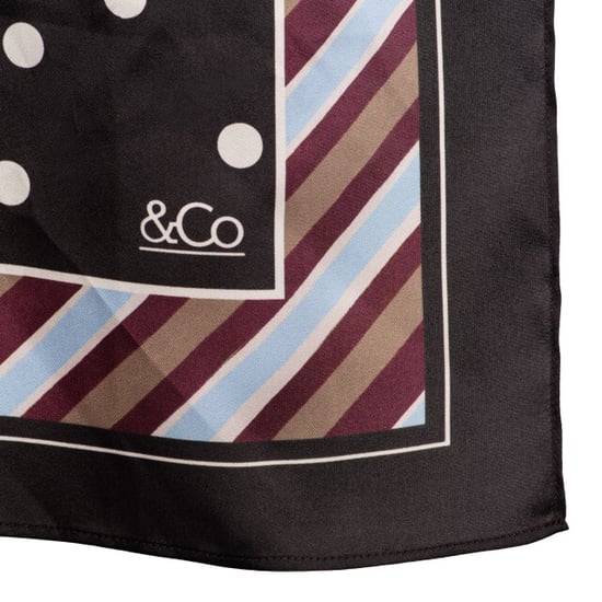 &Co Woman &co women sjaaltje silke dot dark chocolate - Image 2