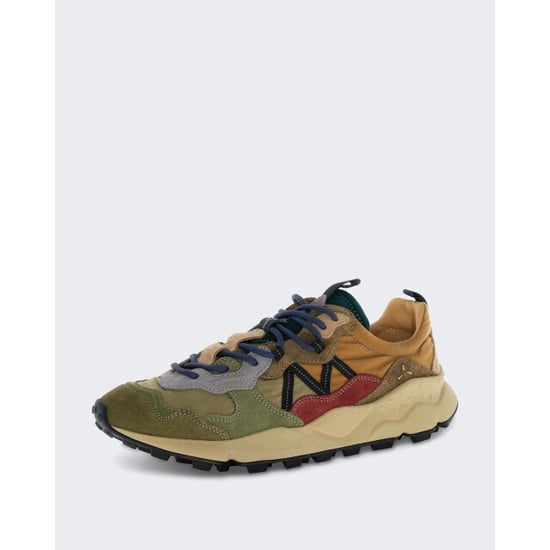 Flower Mountain Heren leren sneaker met suède details - Image 2