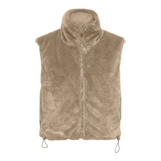 Only Onldana life faux fur waistcoat cc otw zand - Image 1