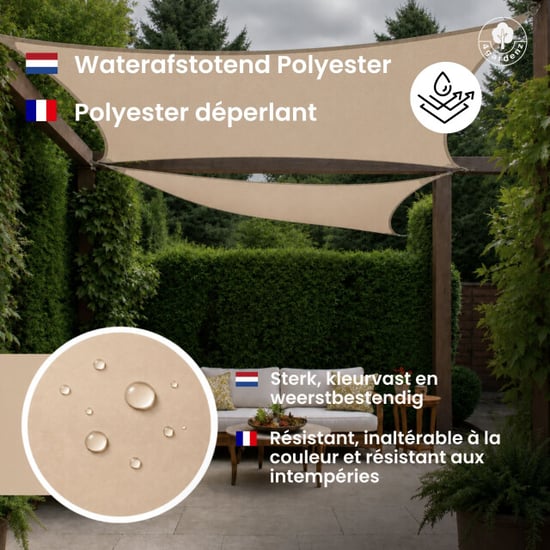 4gardenz Schaduwdoek waterafstotend rechthoek 5x6 mtr - - Image 5