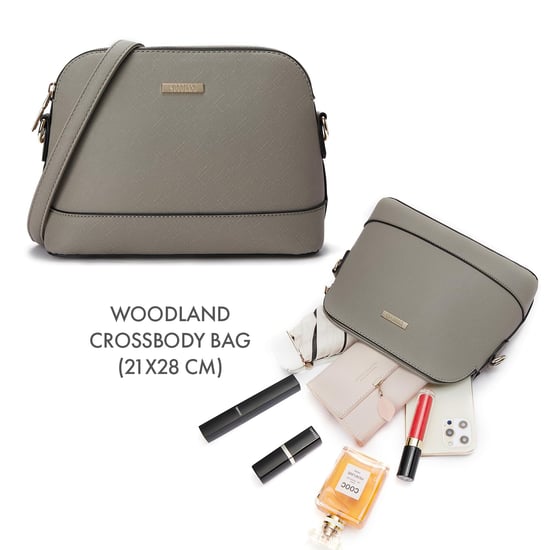 Women’s 3 Piece Handbag Set, Tote Crossbody Bag Purse in Grey - Image 4