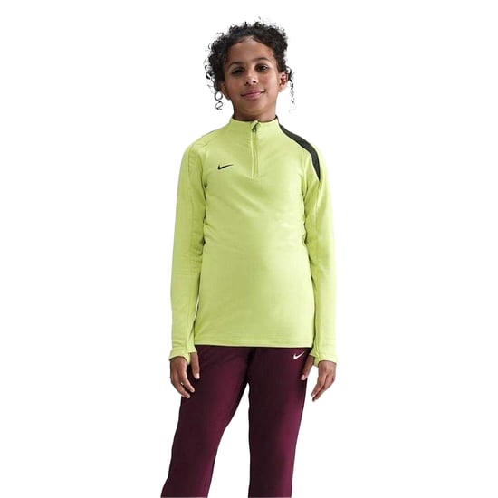Nike Kinder-Swoosh-trui met kwartritssluiting van drillstof (Limelight Geel) - Image 2
