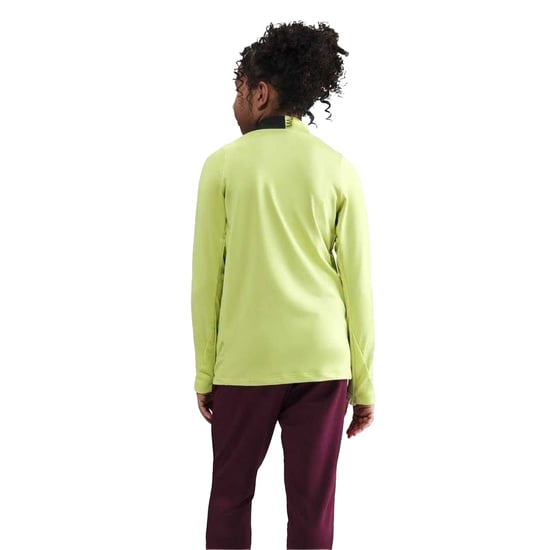 Nike Kinder-Swoosh-trui met kwartritssluiting van drillstof (Limelight Geel) - Image 3