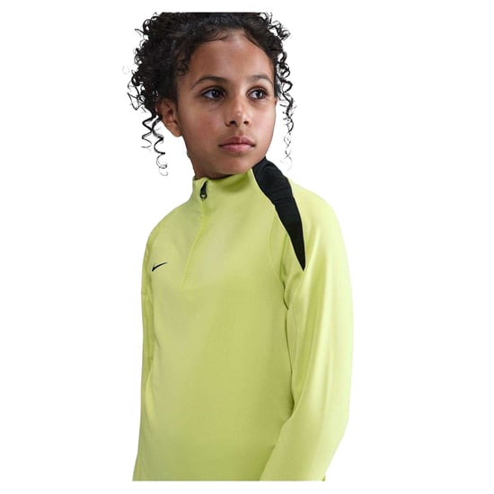 Nike Kinder-Swoosh-trui met kwartritssluiting van drillstof (Limelight Geel) - Image 4