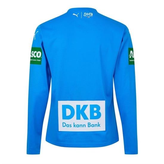 Men's Puma Dhb Goalkeeper Season 25 Short Sleeve Licensed Performance T-Shirt in Ign Blue/Royal - Image 2