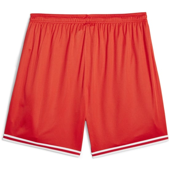 Men's Puma Hoops Team Game Basketball Shorts in Red - Image 2