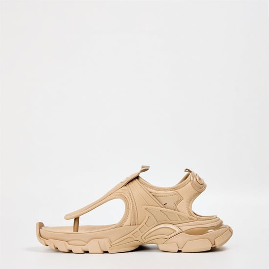 Women's Balenciaga Logo Sandals in Beige - Image 2