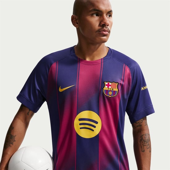 Men's Nike Barcelona Home Shirt 2025 2026 in Blue/Red - Image 3