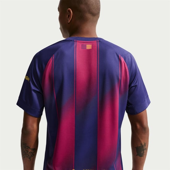 Men's Nike Barcelona Home Shirt 2025 2026 in Blue/Red - Image 4