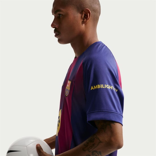 Men's Nike Barcelona Home Shirt 2025 2026 in Blue/Red - Image 5
