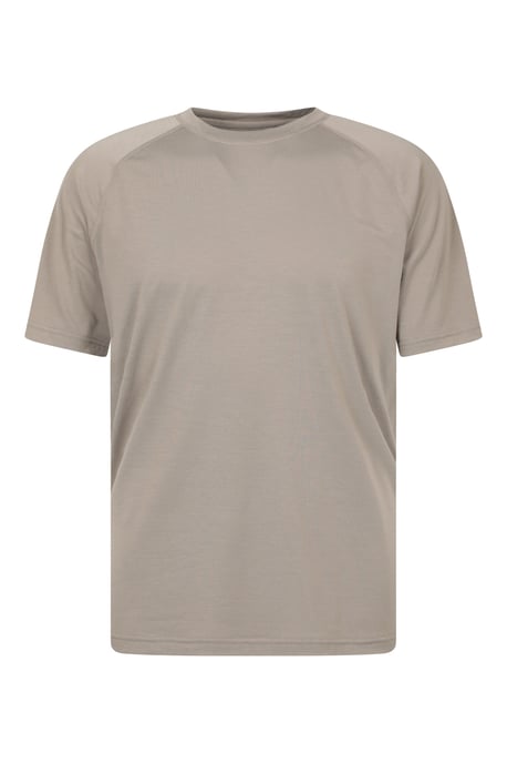 Men's Active T-Shirt Quick Dry Breathable Comfy Sports Tee Beige - Image 6