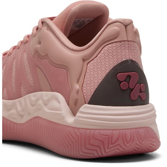 Men's Puma Hali 1 Basketball Trainers in Poppy Pink-Ro - Image 5