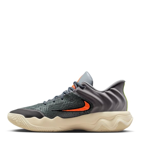 Men's Nike Immortality 4 Basketball Trainers Adults in Raisin/Red/Volt - Image 2