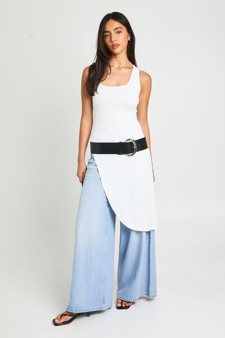 Long Line Asymetric Vest Top - Image 3