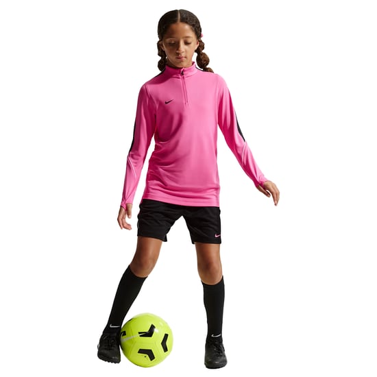 Nike Kinder-Swoosh-trui met kwartritssluiting van drillstof (Roze/Zwart) - Image 4