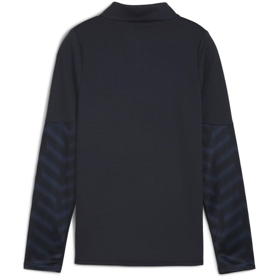 Puma Kinder-top met kwartritssluiting van drillstof (Marine / Rood) - Image 2