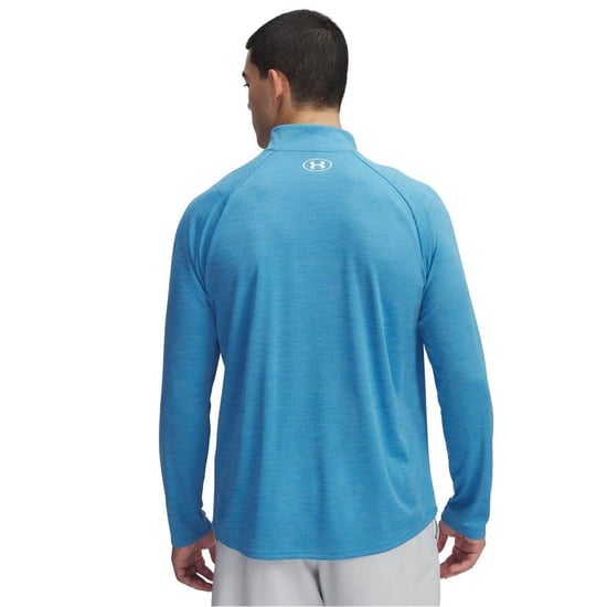 Under Armour Heren Tech Textured Half Zip Top (Etherisch Blauw) - Image 6