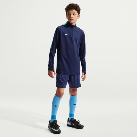 Nike Kinder-Swoosh-trui met kwartritssluiting van drillstof (Middernacht marine) - Image 5