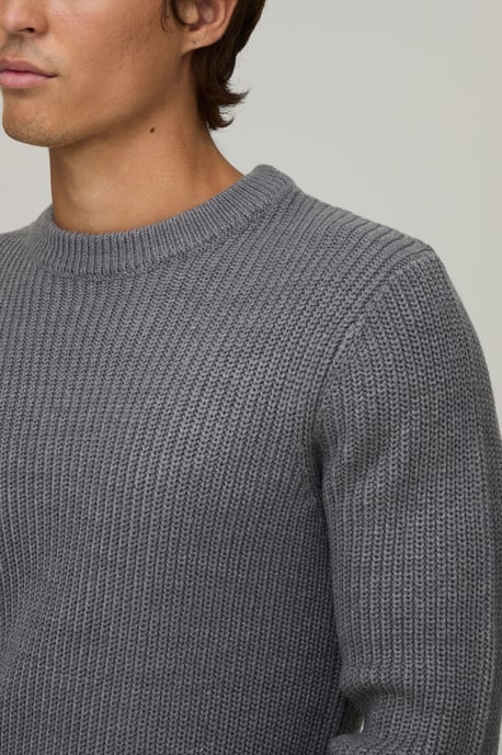 Muscle Fit Ribbed Knitted Jumper - Image 3